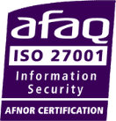 Logo della certificazione ISO 27001