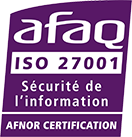 Logo AFAQ certification ISO 270001