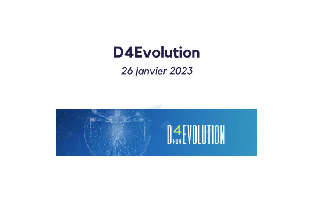 D4Evolution le 26 janvier 2023 avec logo de l'événement D4Evolution