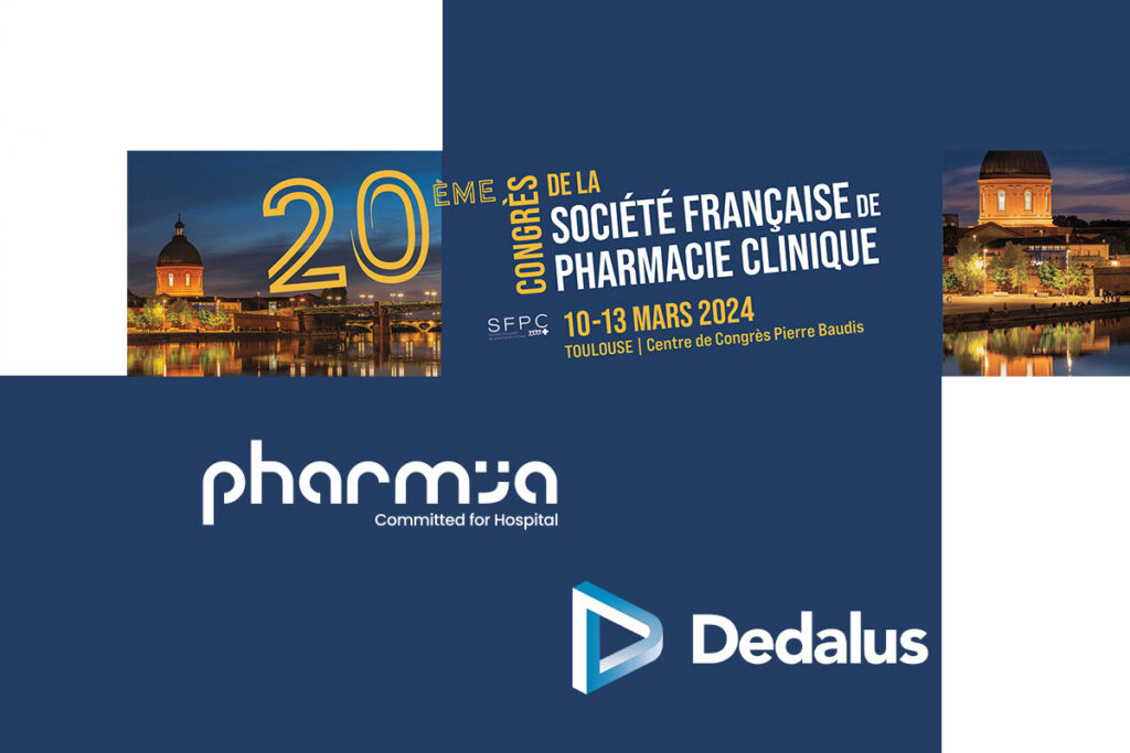 20e congrès de la SFPC 2024 du 10 au 13 mars 2024 à Toulouse. PharmIA et Dedalus seront présent au stand 22.